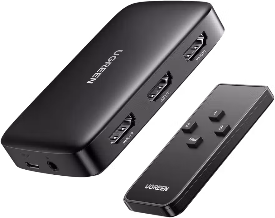 يوجرين CM332 محول إتش دي إم آي 3 مدخل 1 مخرج – 4K@30Hz